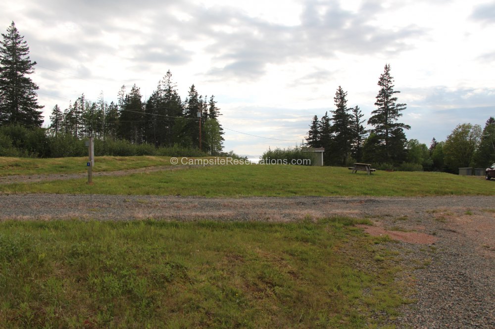 Campsite 08 in Five Islands Provincial Park Campground at Five Islands